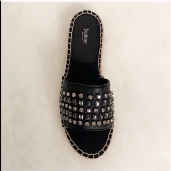 Botkier Espadrille Leather Sandal Slides - Picture 12 of 15